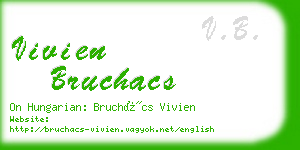 vivien bruchacs business card